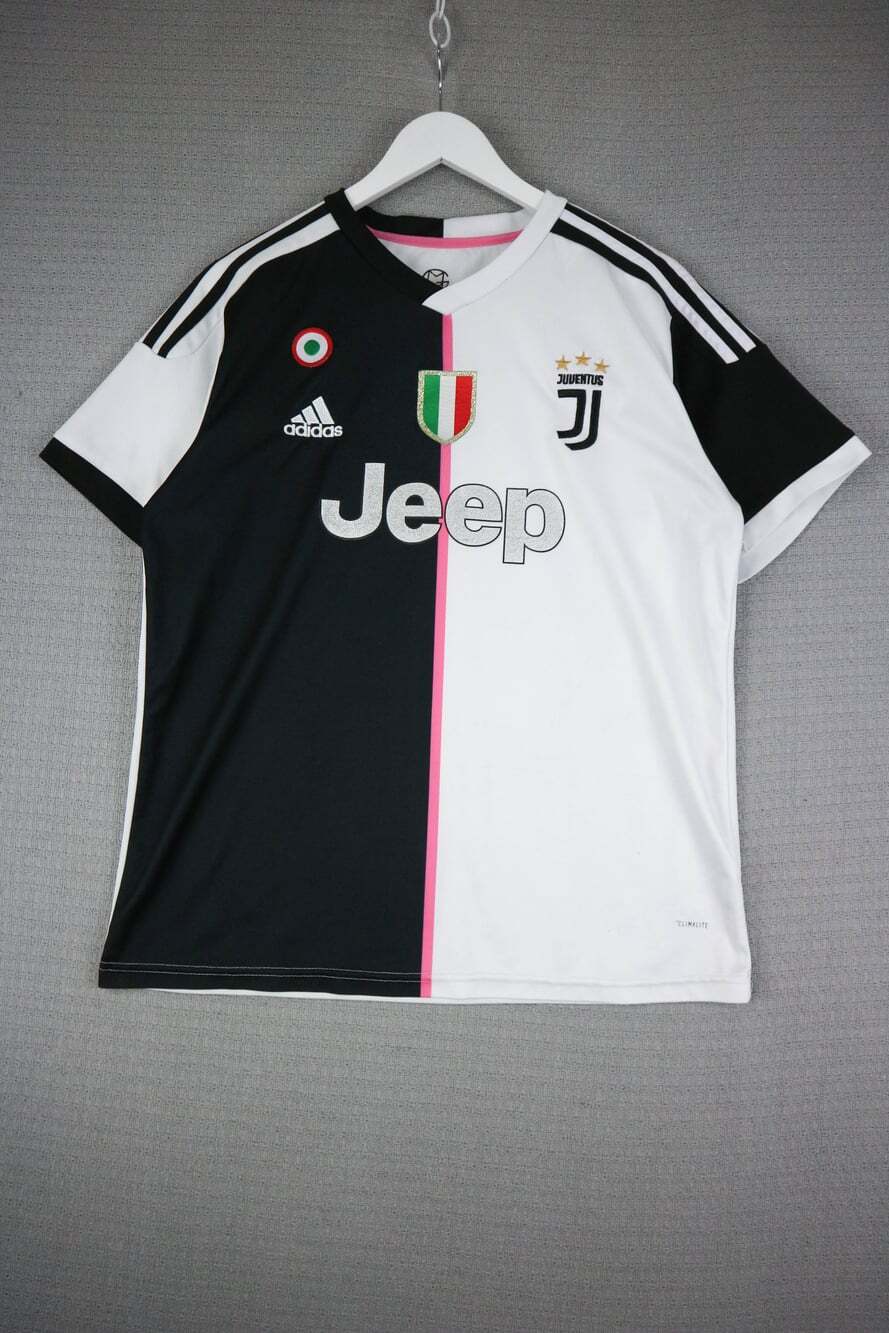 Adidas Juventus 2019-2020 Home Ronaldo #7 Soccer Jersey Men's Size Large